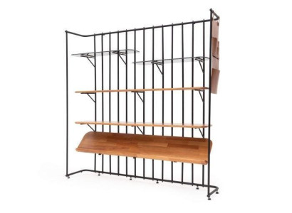 Stylish Shelf for Books Brown Color Modern Furniture for Living room
